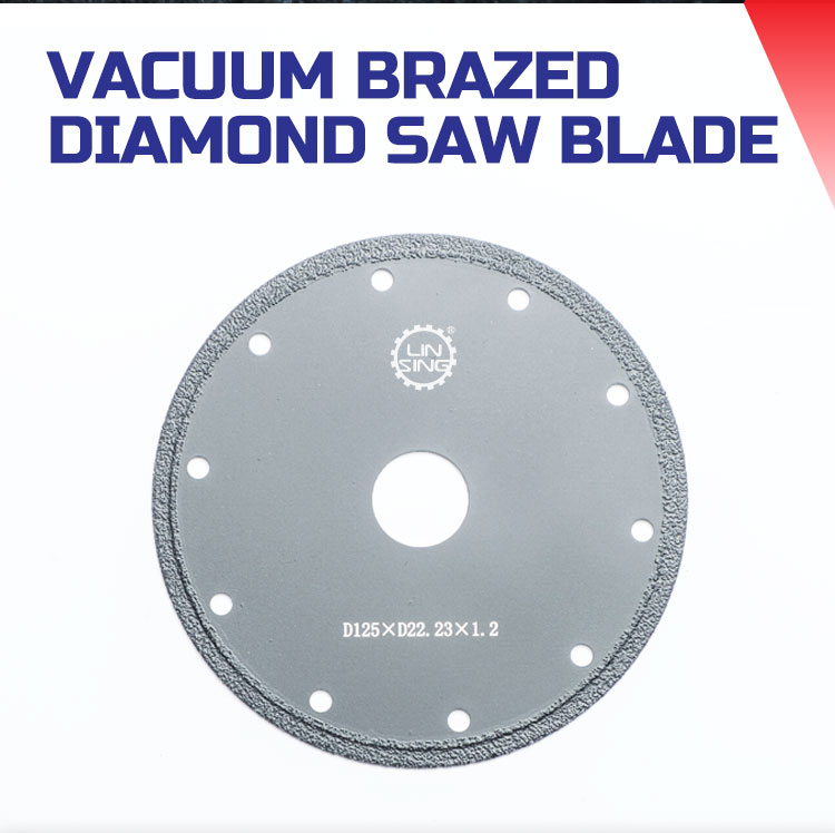 144 Teeths D180MM Vacuum Brazed Diamond Blade Edger in Circular Saw