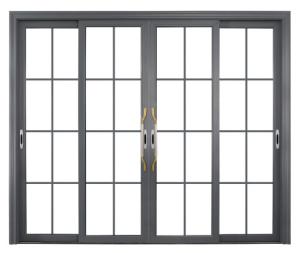 Tempered Glass Clear Aluminum Sliding Door Slim Frame External Aluminium Sliding Doors