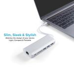 USB Type C Hub Adapter USB Hub Type C to 4K Convertor of Charging Data