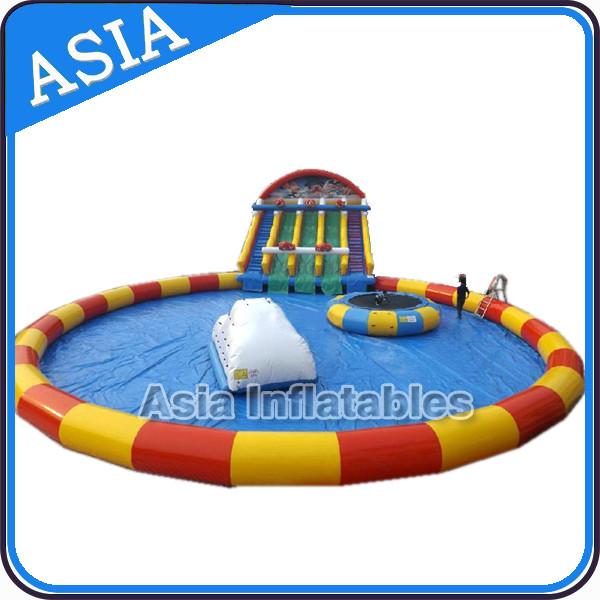 Quality Moving Water Park , Inflatable Water Park , Inflatable Amusement Park for sale