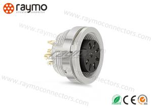 Waterproof Threaded Electrical Connector Silver Colour Front Mounting Lightweight
