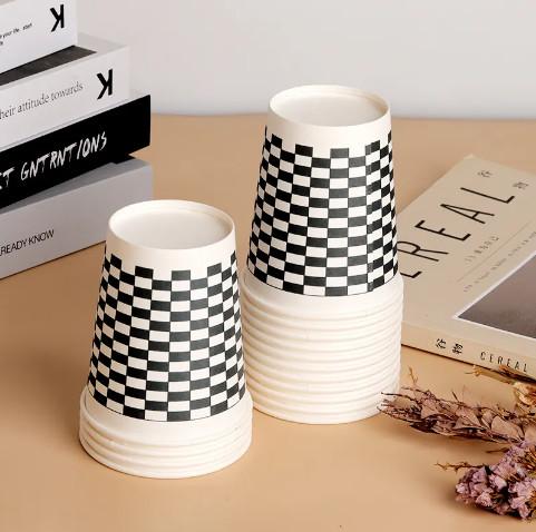 Quality Disposable 8oz Double PE Coated Single Paper Cup 300ml for Cold Drinks for sale
