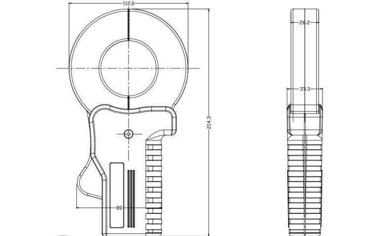 Audio Clamp On Current Transformer Ct 0.1A 2000t Ratio