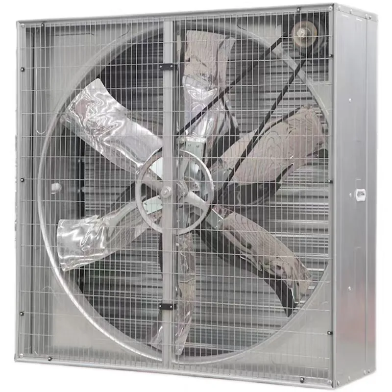 Box ventilation fan for poultry farms