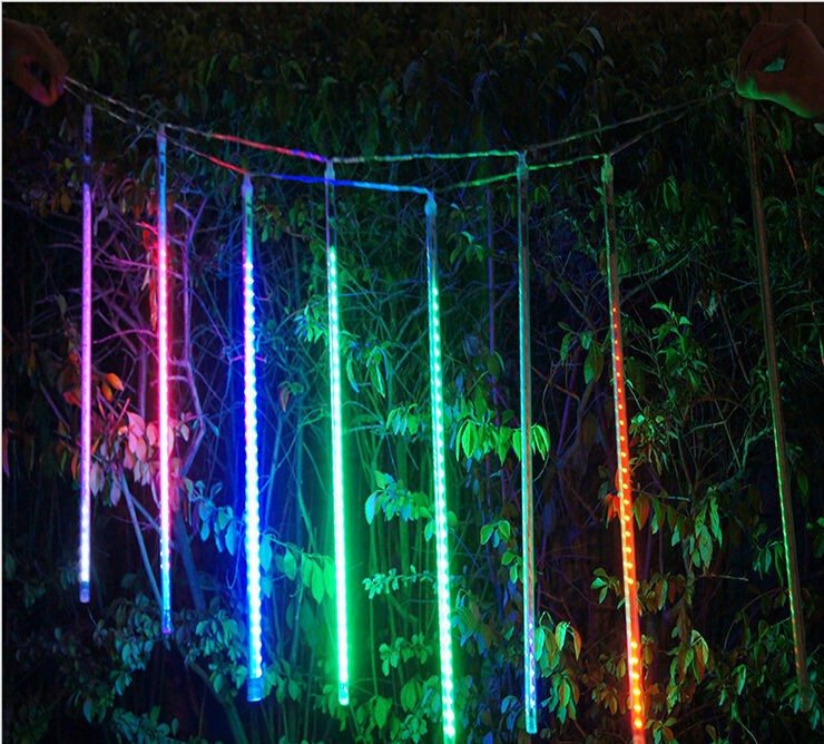 outdoor led christmas meteor shower rain light