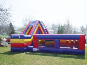 China Ultimate Survivor Inflatable Floating Obstacle Course With Cliff Slide For Team Building on sale