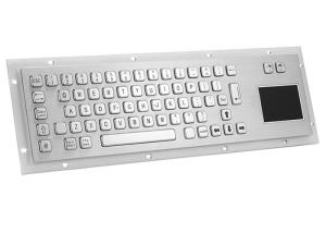 China PS2 5VDC SS304 Industrial Metal Keyboard Rack Mount With Touchpad wholesale