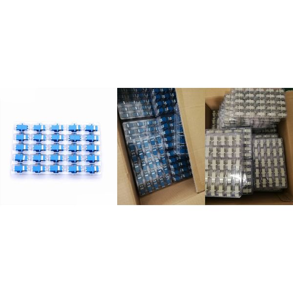 Simplex Plastic Cap Fiber Optic Adapter FC D - Type With High Return Loss