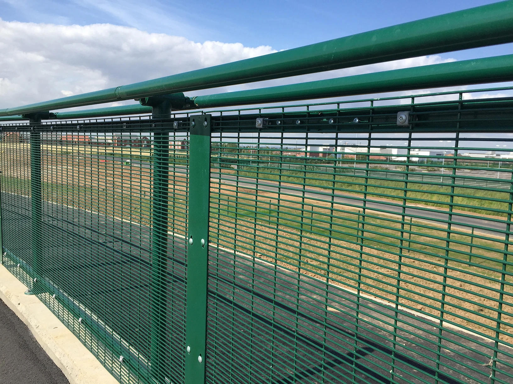 Powder Coated Clearview 358 Mesh Fence 8 Gauge