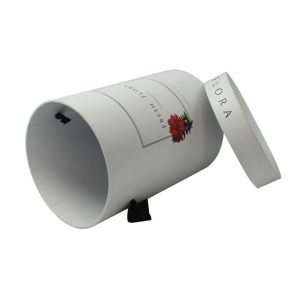 Luxury Velvet Flower Round Ardboard Packaging Tubes Containers With Lids