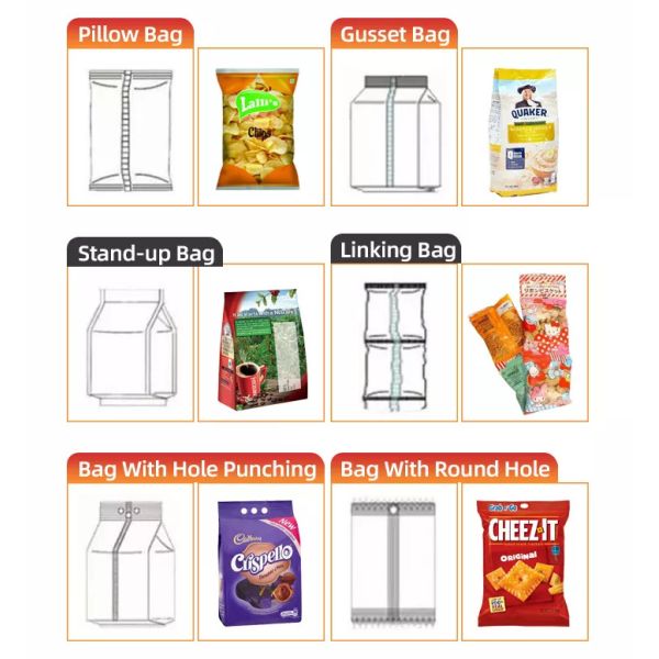 Snack Candy Weighing Packing Machine High Precision