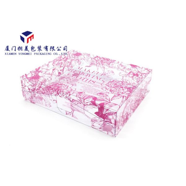 Rectangle Custom Printed Plastic Boxes PVC Box Pack Cosmetics A Hang Strip On Top