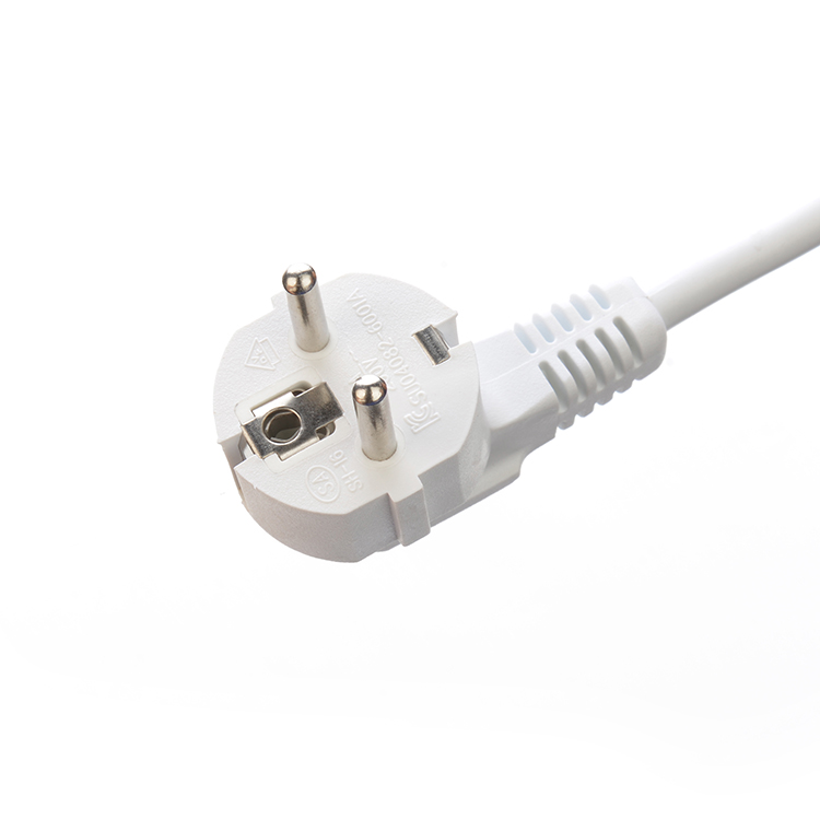 White 220V Euro Power Strip Surge Protector for Software Reengineering 3 Outlets 6ft Power Cord and Customized Support