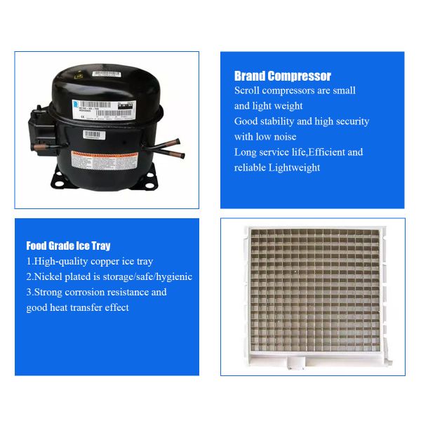 Emerson Compressor ICEMA Automatic 1ton Ice Cube Making Machine for Ice Production