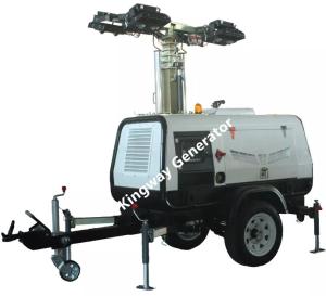 China ROHS Certified LED Portable Light Tower Hydraulic Lifting System wholesale
