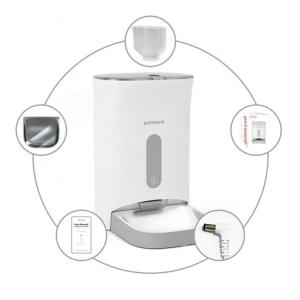 China Programmable Automatic Pet Feeder Smartphone App Connected Smart Pet Feeder wholesale