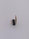 PCB Pin Header Connector , 2.54mm Pitch Single Row Pin Header 1x4P Right Angle