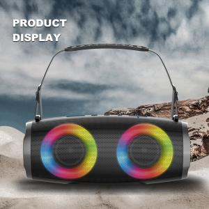 China Aux In RGB Light Bluetooth Speaker With 100Hz 18KHz Frequency Response wholesale