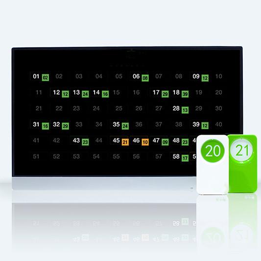 Quality Restaurant table polarization tracker customer desk position tracking system 10tables for sale