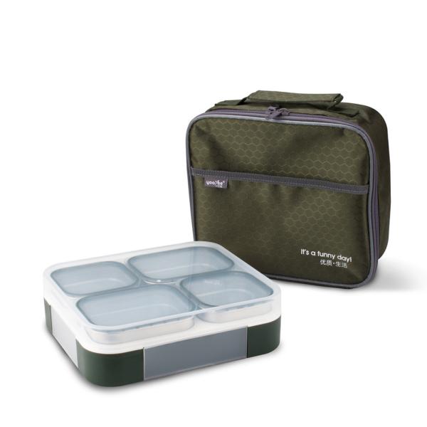 Quality TPR Food Container Feature Leak Proof Metal Lunchbox for Busy Professionals for sale