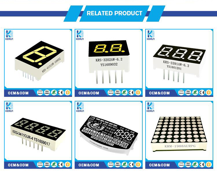 White Color 7 Segment 4 Digit Display LED Clock Displays Low Power