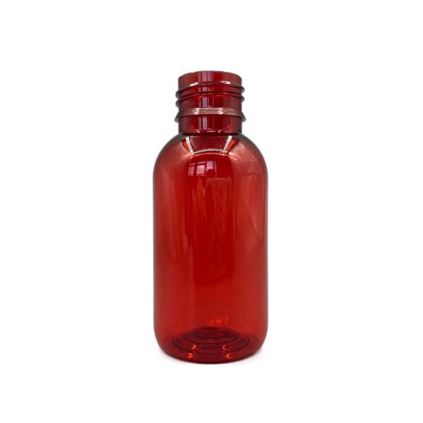 Quality Against UV Empty Plastic Syrup Bottles 100ml 3.52OZ Round With Tamper Evident Cap for sale