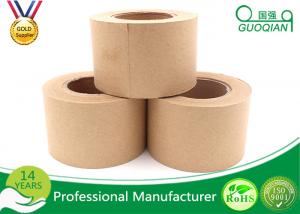 China White / Brown Single Sided Gummed Kraft Paper Tape With 4.8cm Width wholesale