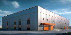 Custom Steel Structure Warehouse Buildings With Galvanized C/Z Purlin Connection