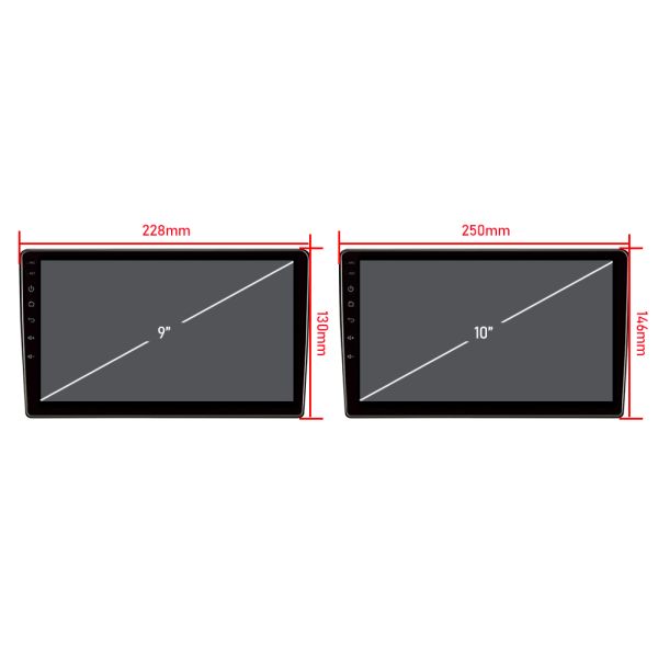 Universal 9 inch Car Stereo Navigation Player with IPS Screen and Rear Camera Support