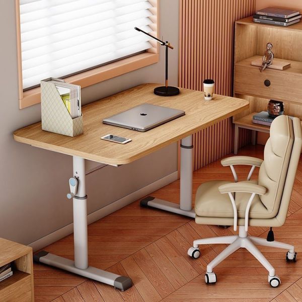 Extra Large Long Coffee Manual Height Adjustable Table with Hand Crank
