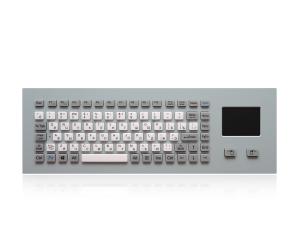 China Silicone Keys Waterproof IP65 Wired Industrial Keyboard With Touchpad on sale