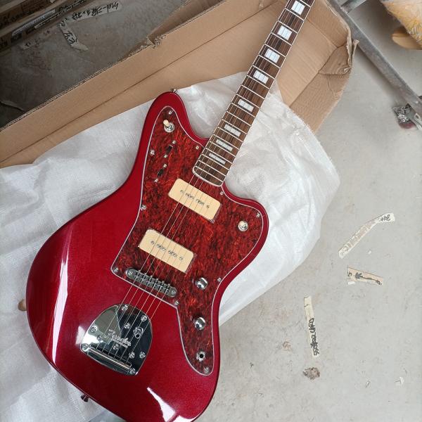 Quality Custom 6 Strings Electric Guitar in Metallic Red for sale