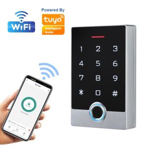China Waterproof RFID Fingerprint Access Control Metal Keypad With Tuya App wholesale