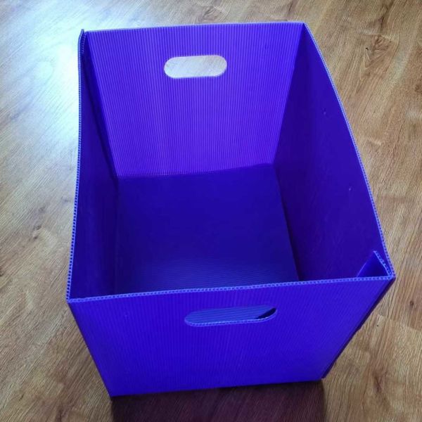 Anti Static Corrugated Plastic Crate Bin Lightweight Shakeproof Plastic Shipping Boxes
