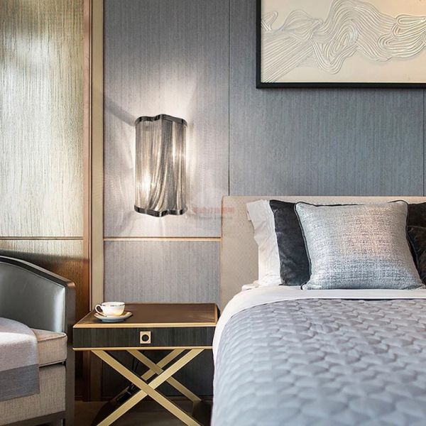 Italian Atlantis Stream sconce Luxury Chain Light wall lamp e14(WH-OR-101)