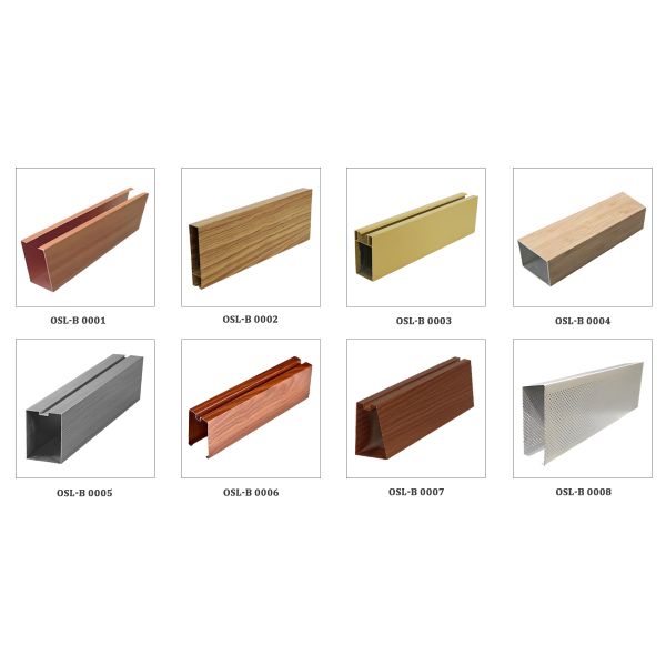 Maximum 5000mm Length Aluminium Linear Ceiling Baffles in Widths 25mm 150mm Suitable for Commercial and Industrial Spaces