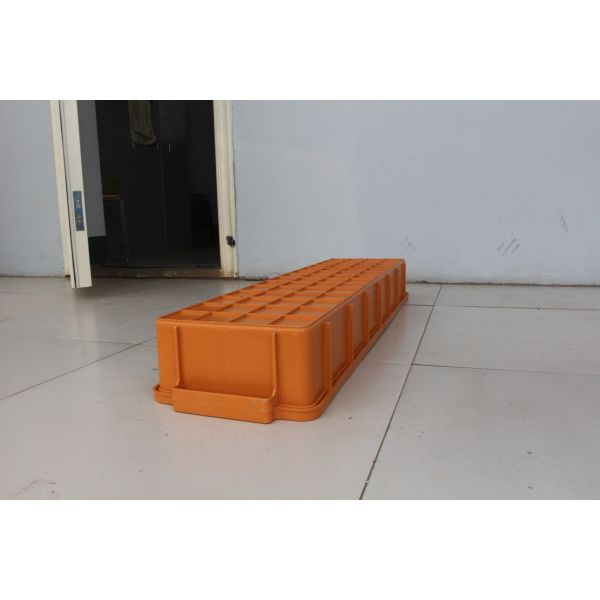 Strong Temperature Resistant Drill Core Boxes / Plastic Drill Core Trays Orange