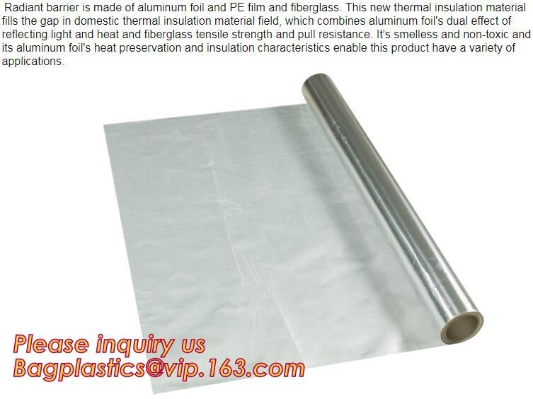 Foil crim kraft insulation,Alu foil FSK insulation, FOIL scrim kraft facing, reflective aluminium foil insulation,bonded