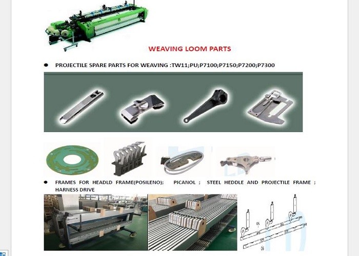 Sulzer Temple Cylinder G6300 P7100 Weaving Loom Spare Parts For Weaving Machines