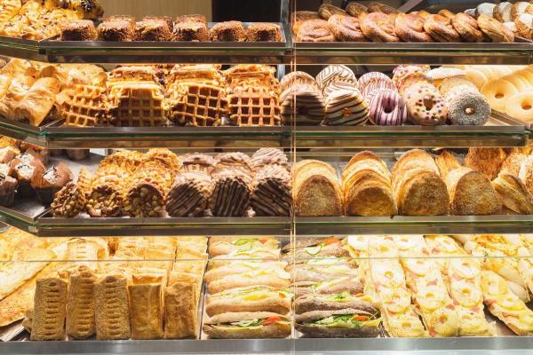 Quality Supermarkets / Shops Bakery Bread Display , Multipurpose Bakery Cake Display for sale