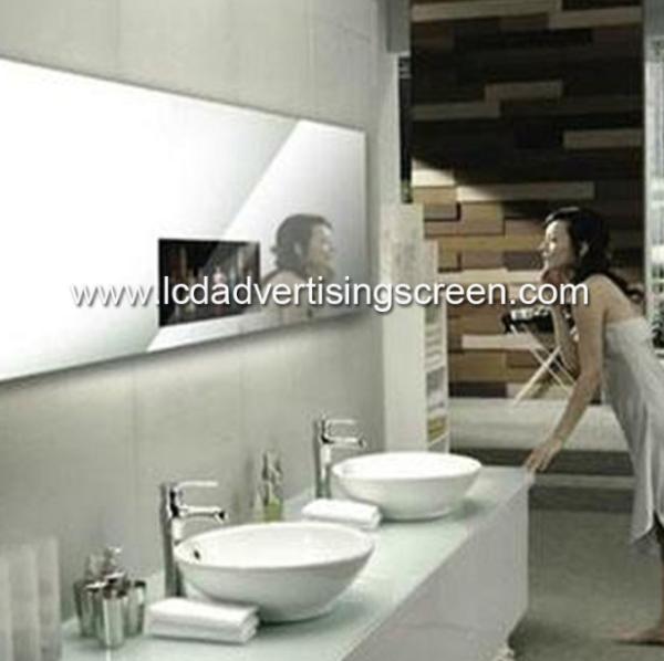 Quality Mirror Glass Open Frame LCD Advertising Screen 13.3 Inch Android USB Or HDMI Port for sale