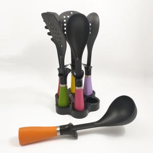 China Non-stick Kitchen Utensils Set with Colorful Nylon66 Handles and Silk Printing Logo wholesale