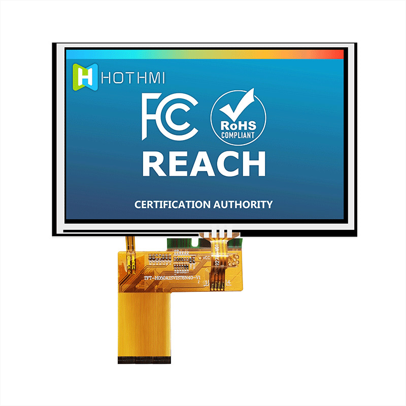 Resistive 5 Inch TFT LCD Display Panel IC 7262 800x480 Dots 40PIN TFT-H050A1SVIST4R40