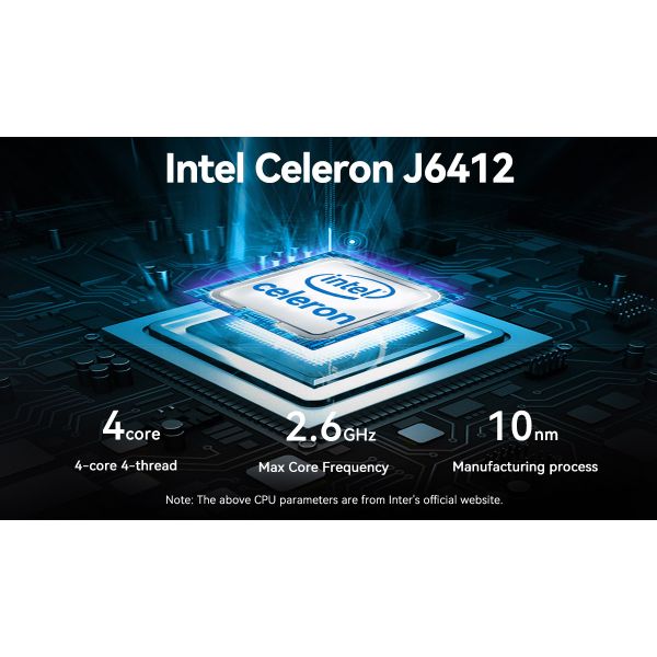 Intel Celeron J6412 Soft Router 2500M 6LAN DDR4 32GB HD Display Mini PC