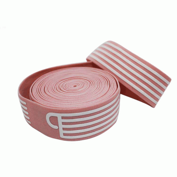 Flat Striped Fold Over Elastic Band Nylon Webbing 3.5cm Width