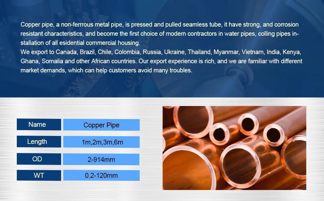 High Quality 100mm Copper Pipe C19400, Large Diameter Copper Pipe