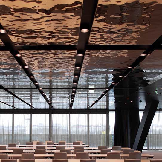 water Ripple Stainless Steel Panels Mirror Finish For Column Cover Cladding
