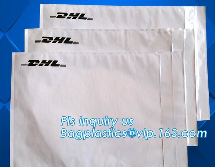 TNT DHL shipping packing list document envelopes, packing list padded envelope, tamper proof express use plastic packing