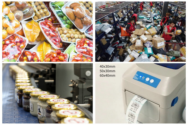 Ecofriendly Self Adhesive Thermal Sticker Paper Roll For Barcode Labels
