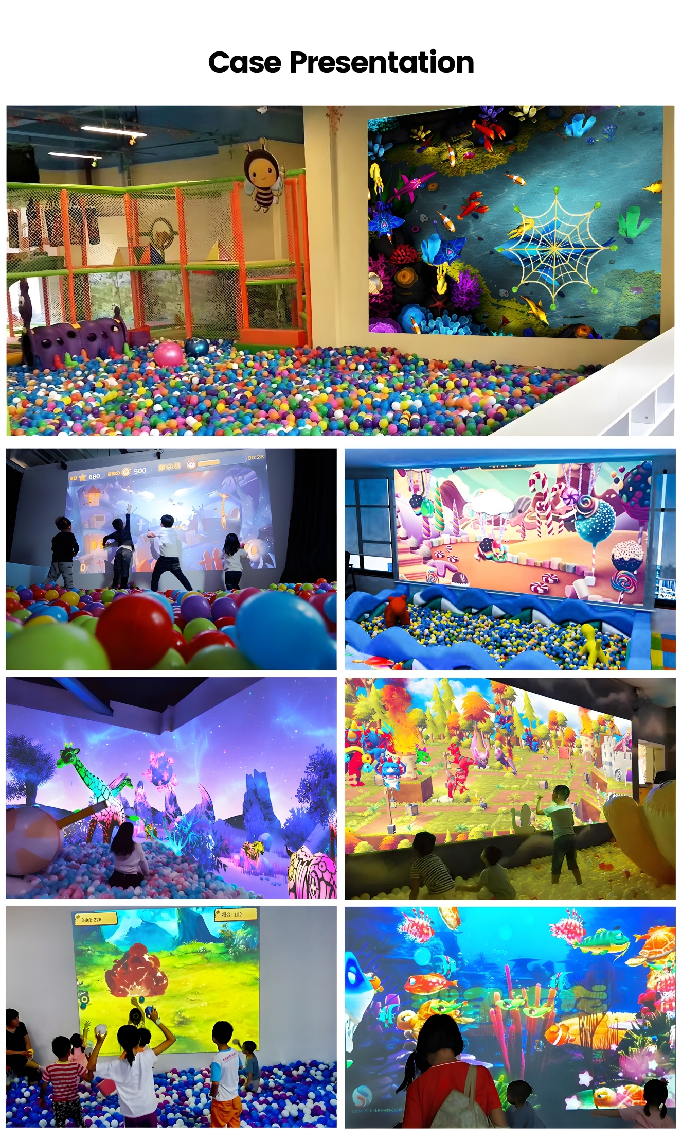 All In One Smashing Balls Projector Interactive Wall For Kids Game